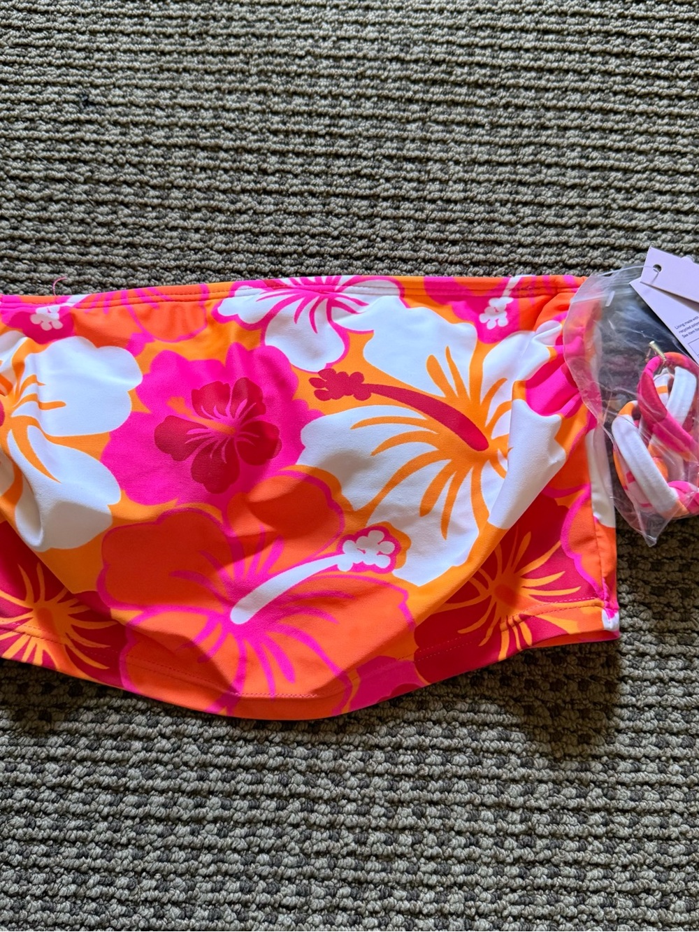 wild fable Pink Orange White Floral Bikini Bottom
